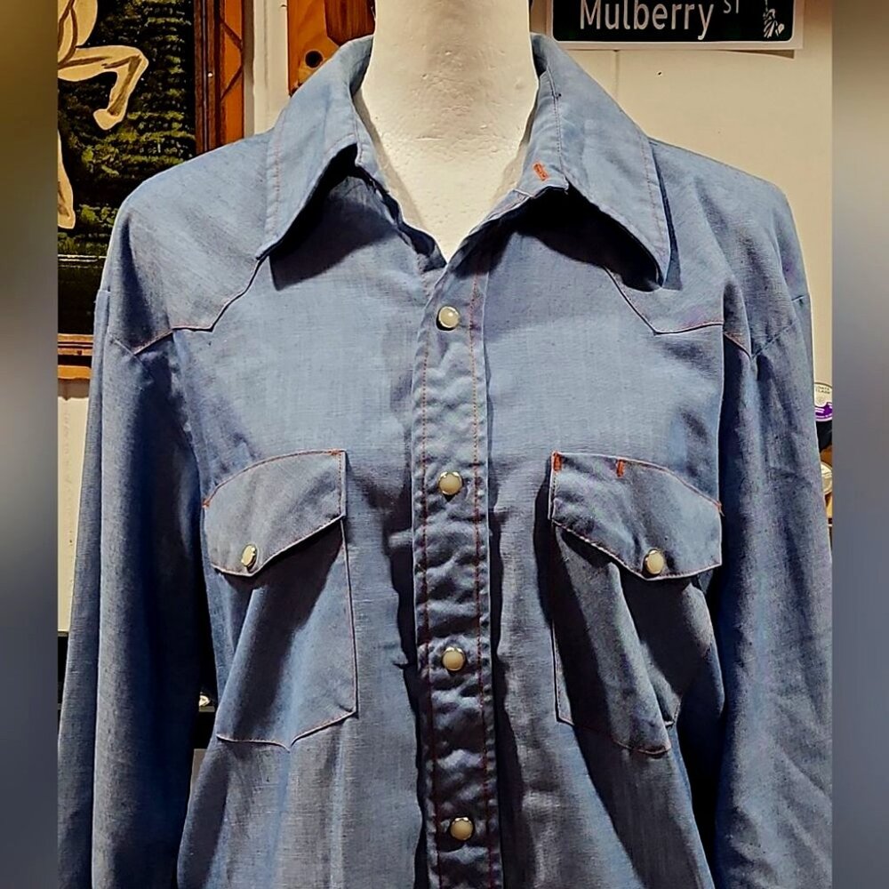 Vtg JCPenny Big Mac button down work shirt